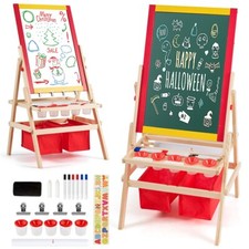 Kindertafel Kreidetafel magnetisch doppelseitig Whiteboard mit Zubehör