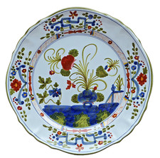 CACF FAENZA GAROFANO Blue Carnation 1 von 4 Speiseteller Ø 27 cm Essteller  TOPP