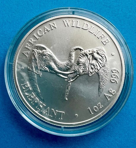 1oz silber zambia elefant - silber,
