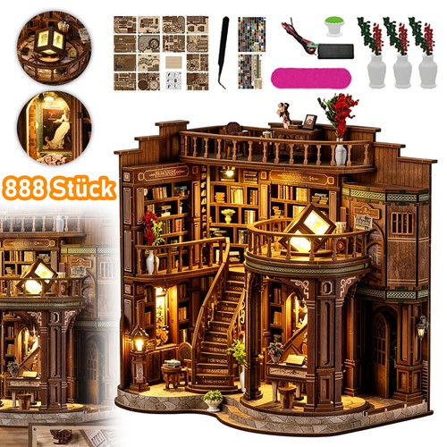 Diy book nook kit - nook, holzpuzzles