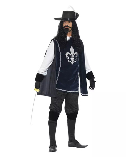 Musketier kostüm herren mit - musketier,