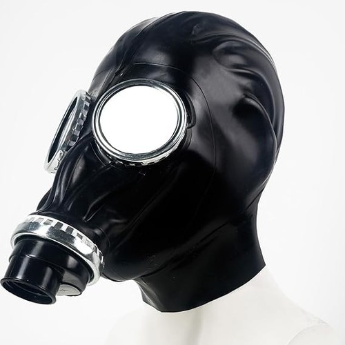 Latex gasmaske gummi vollmaske - gasmaske,gummi,