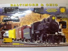 Mehano train line Spur H0 DC Startset Dampflok Baltimore & Ohio neuwertig in OVP
