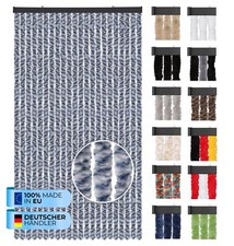 Flauschvorhang 120x200cm Türvorhang Insektenschutz Plüschvorhang Chenille Balkon