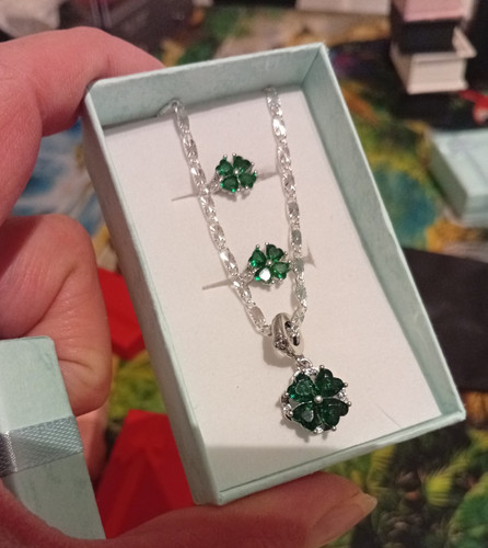 Schmuckset silberfarben