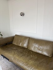 Ecksofa - Nappa Leder -