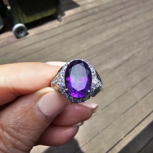 Lila ovaler amethyst mit - lila,