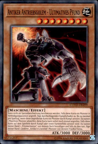 Yugioh cotd de099 antiker - cotd-de099,