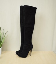 klasse Buffalo Echtleder Plateau High Heel Overknee Stiefel Gr. 37