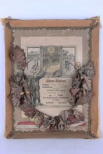 Radfahrer-Wettfahren Ehren-Diplom 3.Preis Nünchweiler 1921