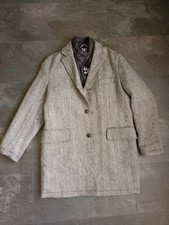 S Oliver Mantel Black Label Gr.XL Fischgrät Muster