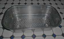  Gemüsebecken Abtropfbecken Edelstahl Sieb Obst-Gemüse-Waschschüssel Einghängbec