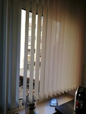 2x Lamellenvorhang Vertikal Jalousie Elfenbein Weiss ***************************