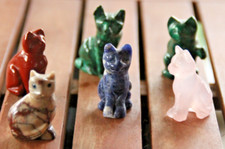 Edelstein Figur Katze