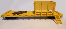 USA Trains 1811 Pennsylvania Yellow Rail & Tie Flat Car G Scale