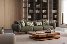 Sitzgruppe/Sofa Set - Wohnzimmergarnitur "Lupine" 3+2+1 - Grün/Beige