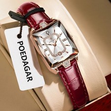 POEDAGAR Rechteck Damen Uhr