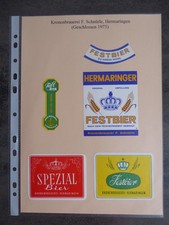 Bieretiketten, BW, Hermaringen, Kronenbrauerei F. Schnürle