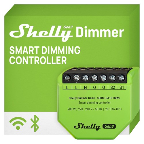 Shelly smart gen3 dimmer - shelly,