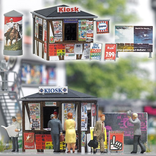 Busch 1494 h0 kiosk - busch, /