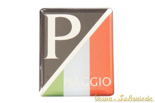 Vespa emblem schwarz - schwarz, flagge