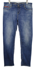 CAMP DAVID Jeans Herren W38/L34 Mit Verwaschenem Effekt Und Stretch Zip Fly Blau