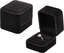 Schmuck Etui Samt Ringbox Geschenkverpackung für Ring Verlobung Heiratsantrag