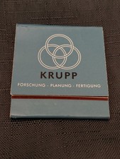 Streichholzheftchen, Krupp, Forschung, Planung, Fertigung, Columbus Bremen