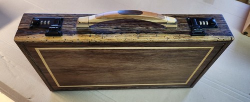 Holz aktenkoffer außen wenge - aktenkoffer,
