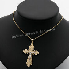 ?*Kreuzanhänger mit Erbskette*585er Gold*Länge 41 cm*TOP*