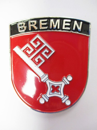 Bremen wappen rot - rot, metall