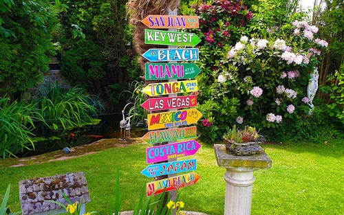 Wandschild deko schild hawaii - deko,