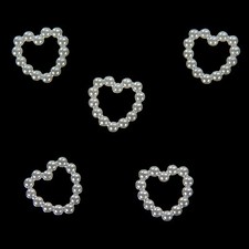 50 Perlen Herzen Deko