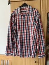 S. Oliver Hemd XXL kariert blau-weiß-rot 100 % BW super Zustand