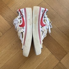 Nike X Off-White Blazer Low "University Red" Us 9 Custom Cageless STRAWBERRY