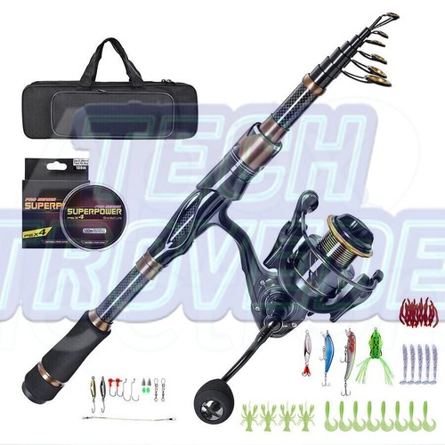 Telescopic fishing rod - telescopic, and