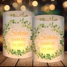 12 Windlicht Tischdeko