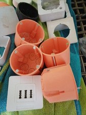  Konvulut  16Teile Hohlraumdosen Usw Steckdosen Garagenfund /Nie Verarbeitet Top