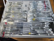 WMF Besteckset 72 Teile im Koffer - 12 Personen - Würzburger Gravur versilbert 