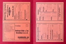 Reklame AK HAMBURG um 1935 Hamburger Kaffee und Tee Versandhaus GmbH   ( 139620