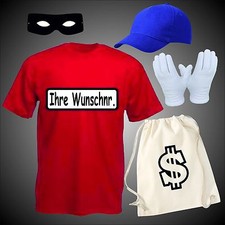 Panzerknacker Gruppen Kostüm T-Shirt für Fans Karneval Fasching  + Rucksack