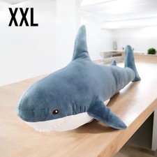 60-140CM XXL Hai Shark Stofftier Kuscheltier Plüsch Tier PlushToy Geschenk