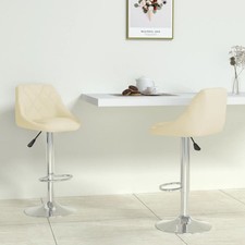 Barhocker 2 Stk. Creme