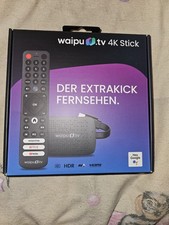 WAIPU.TV 4K Stick + Fernbedienung Streaming Stick, Schwarz