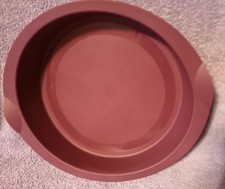 Tupperware H23 Silikon-Glatte-Runde, D (innen) 26 H 5 braun Lila Vorführware