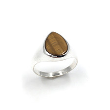 925 Silber Ring Tigerauge