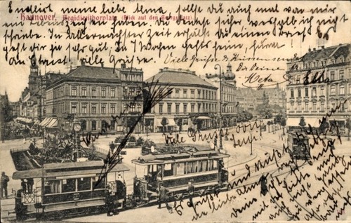 Hannover aegidientorplatz - ak,