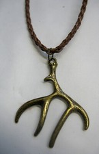 Halskette  Necklace Hirsch Hirschgeweih Jagdschmuck 