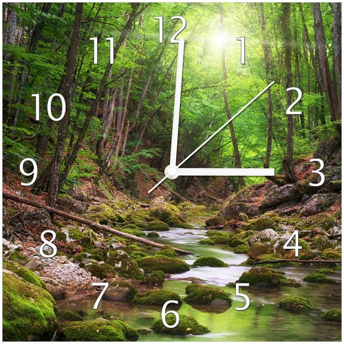 Wallario wanduhr aus - wanduhr, glas