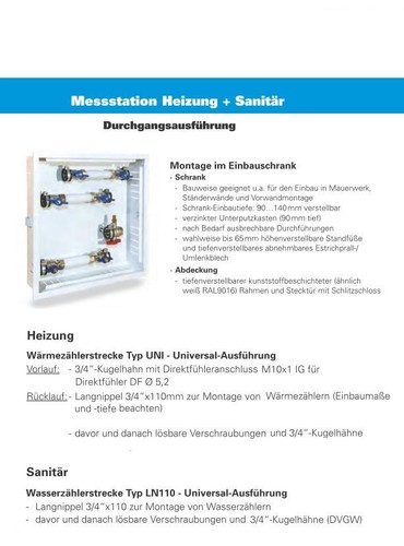 Messstation für wärme - wÄrme-, und